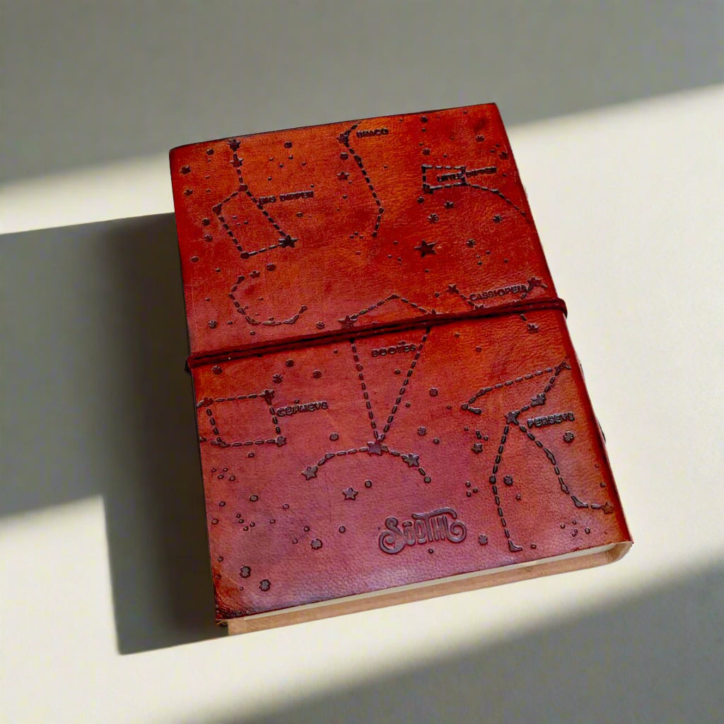 Jane Austen Quote Leather Journal - "Important Nothings"