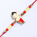 Cute Ganesha Rakhi & Almonds Jar