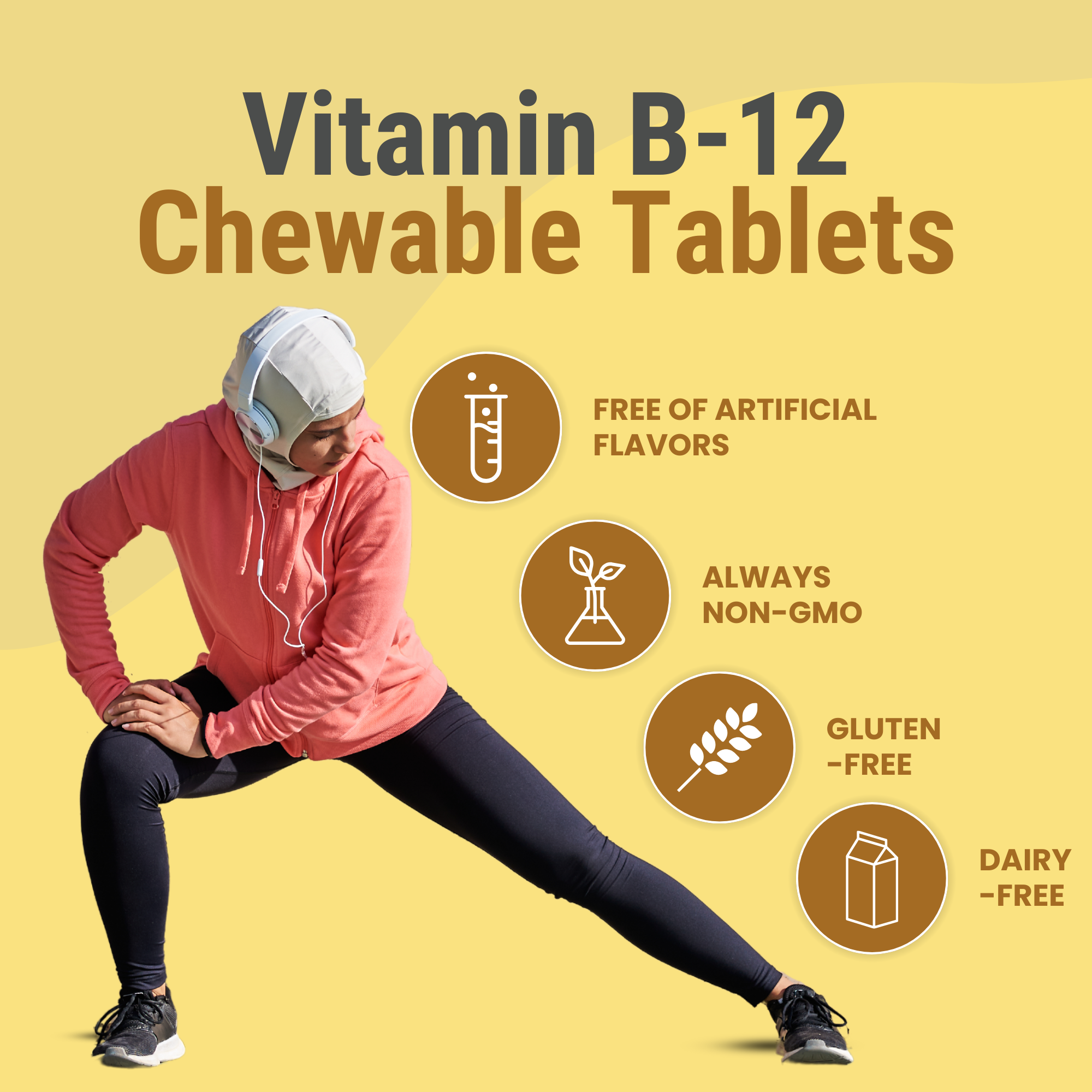 Halal Vitamin B-12 (Methylcobalamin) Tablets
