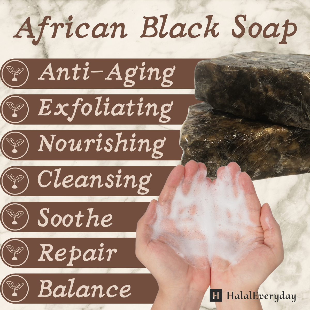 Raw African Black Soap