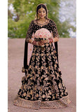 Myra Coco Heavy Embroidered Velvet Bridal Lehenga