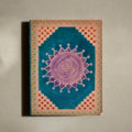 Hand-Dyed Mandala Leather Journal