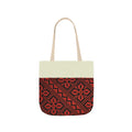 Red and Black Tatreez Designs Tote Bag