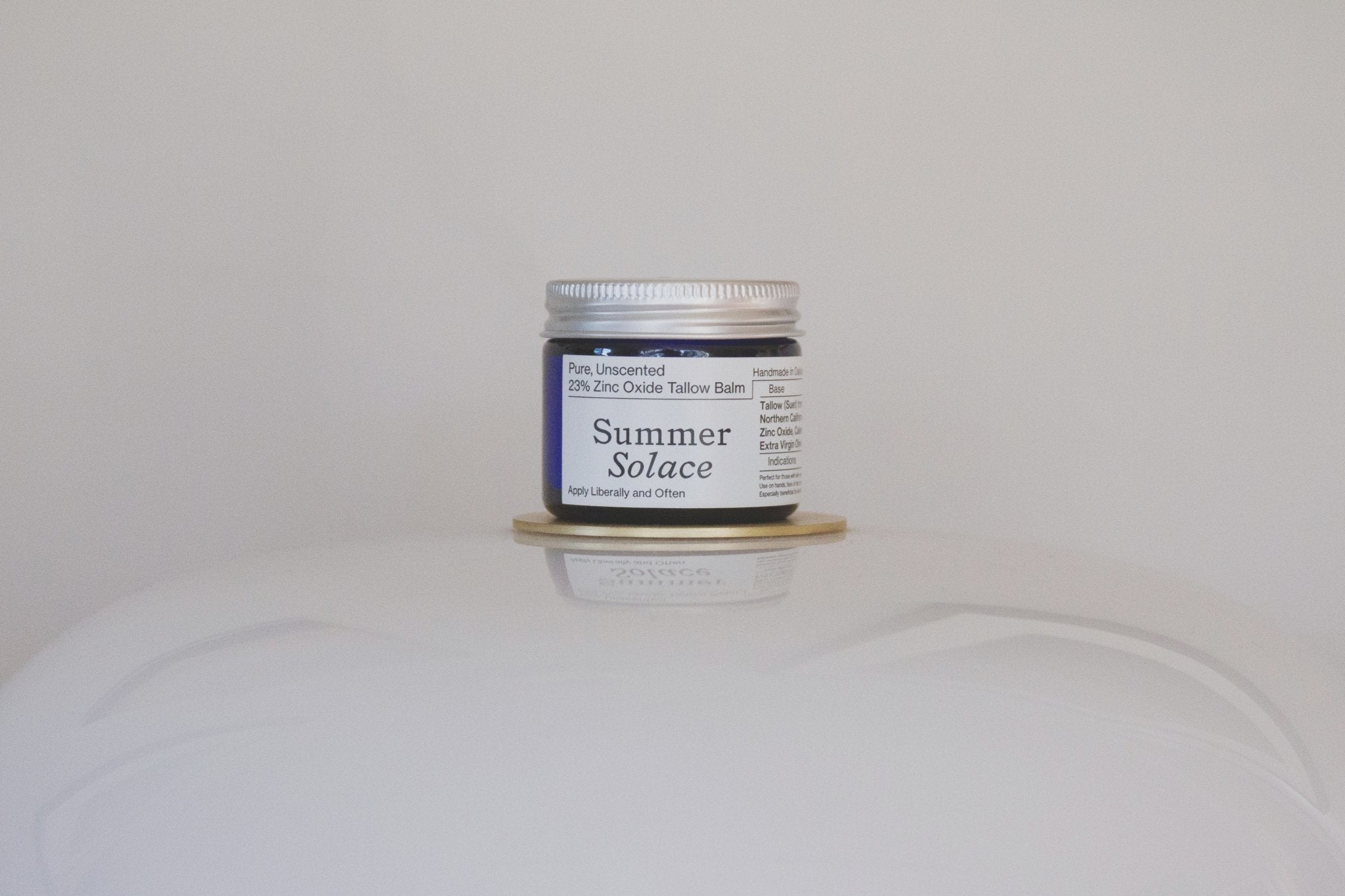 Mineral Zinc Tallow Balm • Pure Unscented • 23% Non-Nano Zinc (USP)