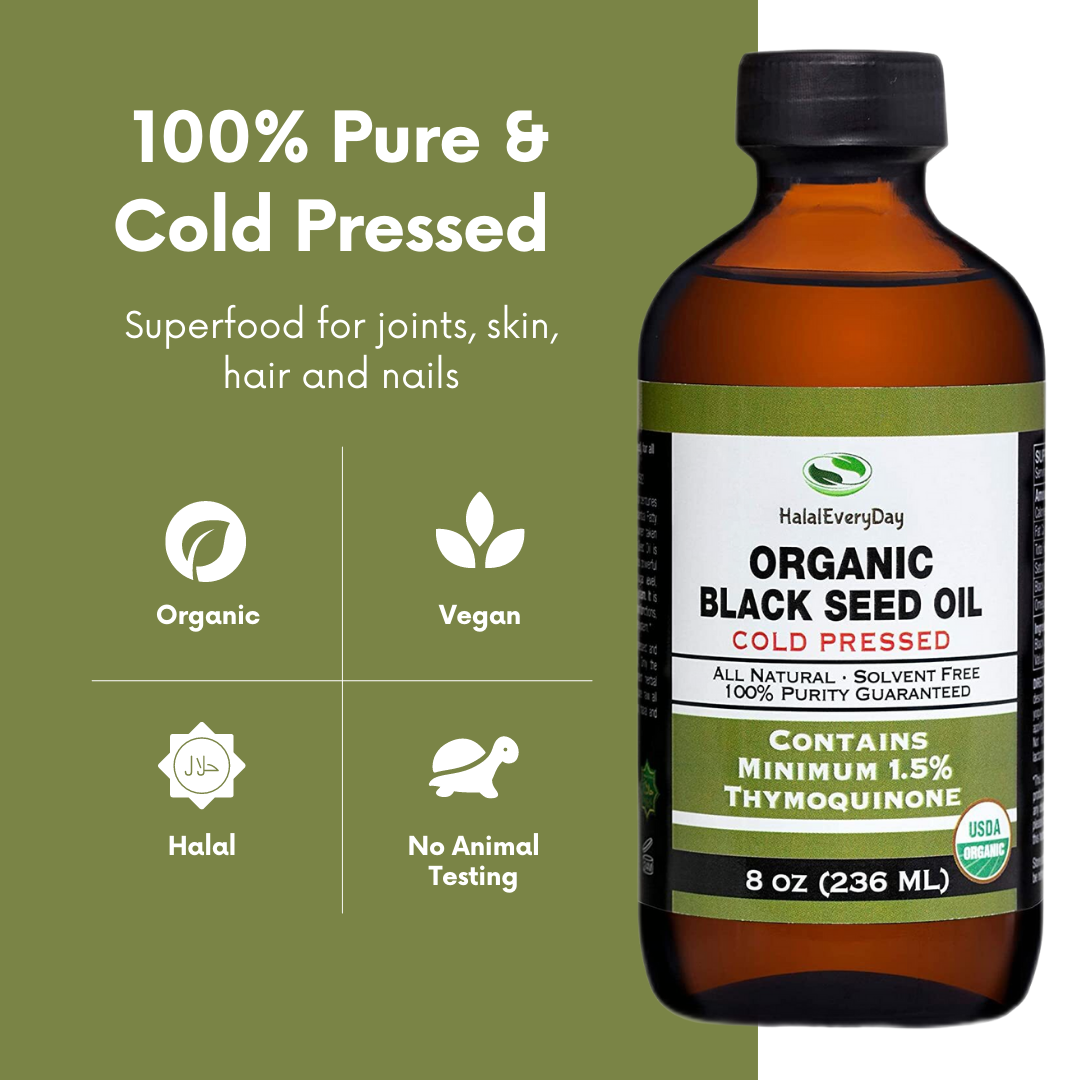 Black Seed Oil 8 oz. (USDA Organic)