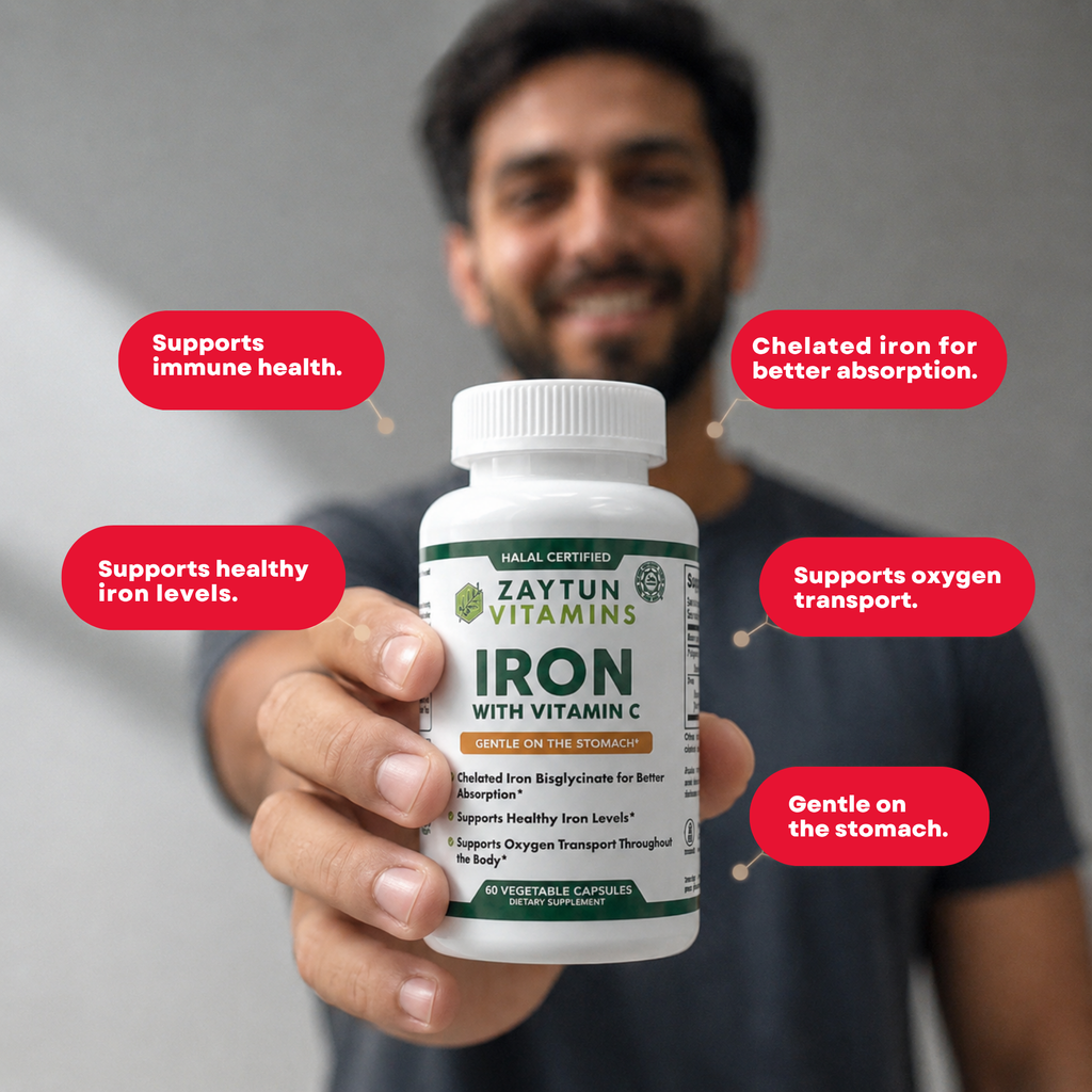 Halal Iron + Vitamin C Capsules
