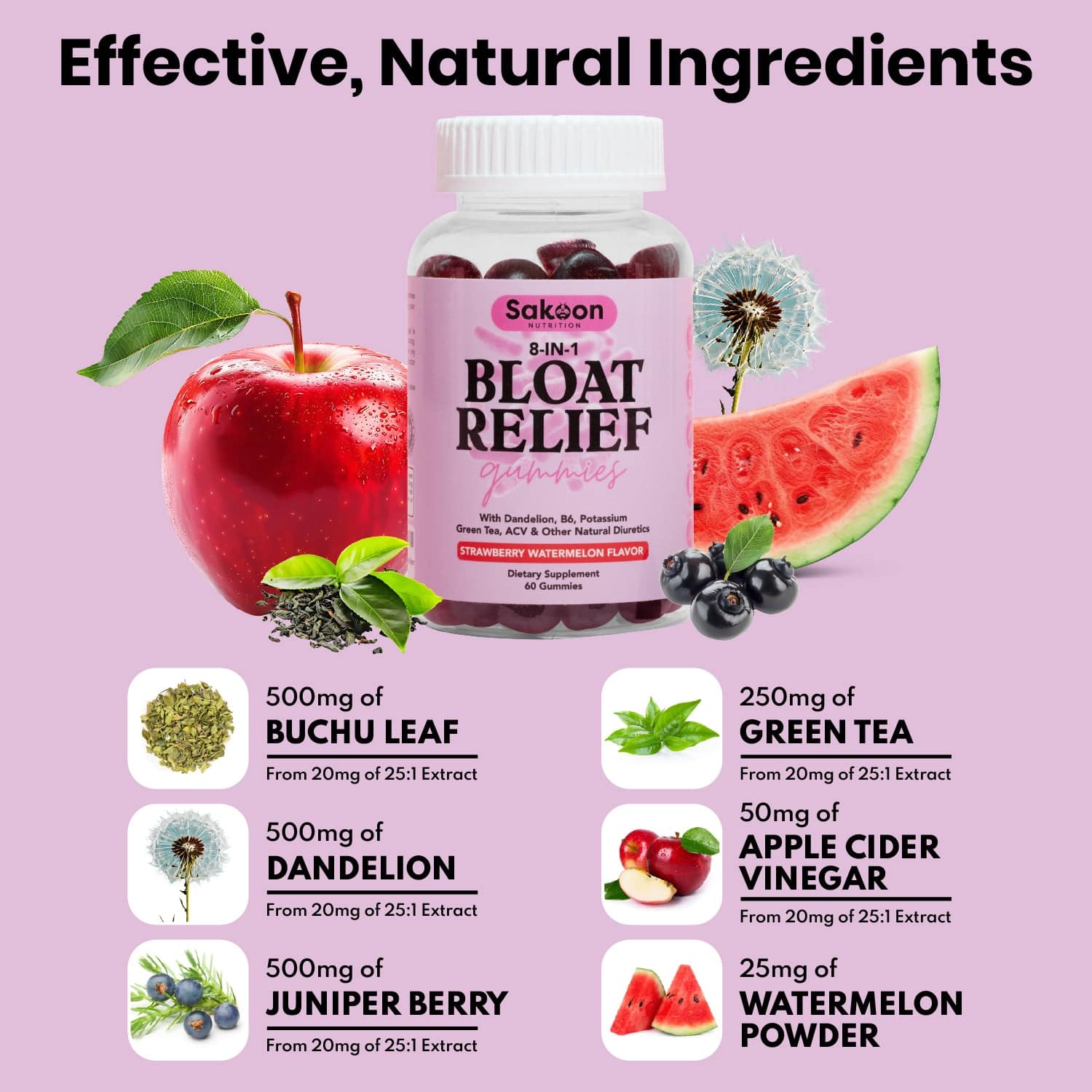 Bloating Relief Gummies | Natural Anti-Bloat & Digestion Support | Sakoon