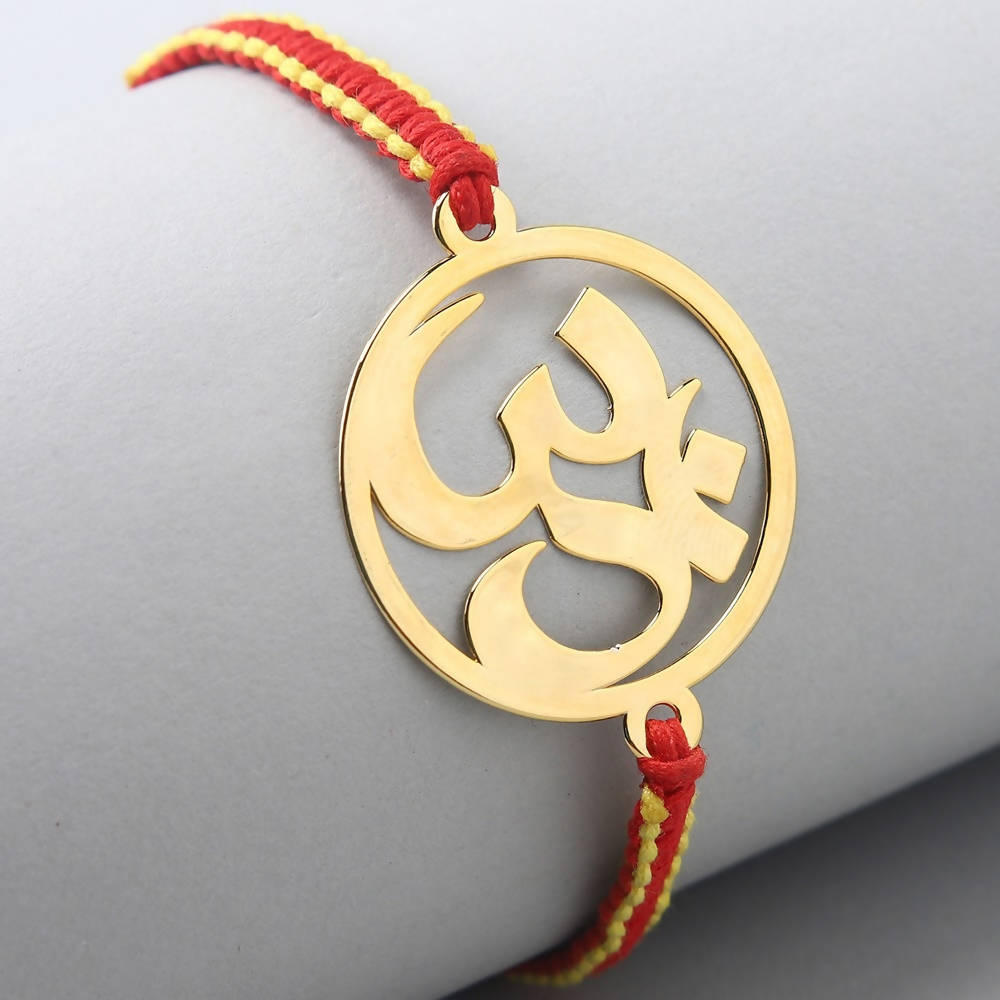 Om Metal Rakhi & Nestle Kitkat Chocolates