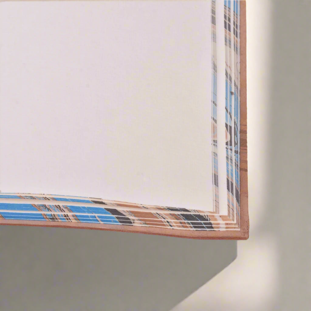 Unique Marbled Leather Journal - Handcrafted 5x7 with Tree-Free Paper