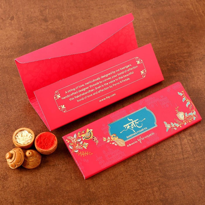Ethnic Ganesha Rakhi and Cashew Jar