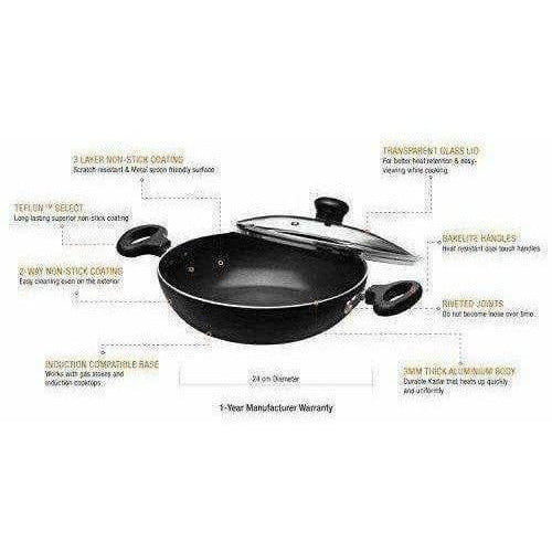 Kadai with Glass Lid
