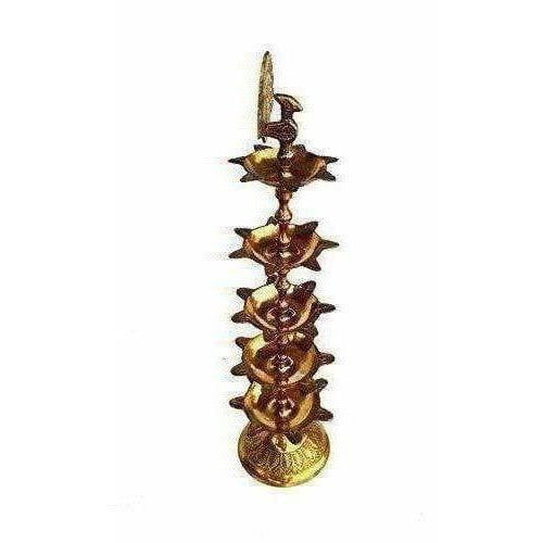 Pure Brass Diya (Puja Lamp) Hindu Pooja Article