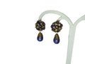 Terracotta Flower Stud With Waterdrop Earrings