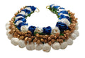 Blue & White Bridal Hair Gajra