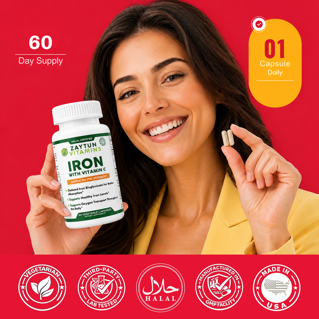 Halal Iron + Vitamin C Capsules