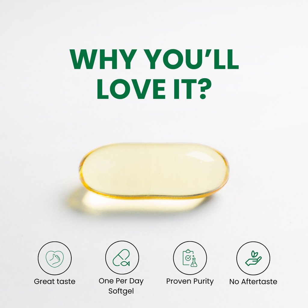 Halal Fish Oil Omega-3 (Halal Gelatin) Softgels (3Pack)
