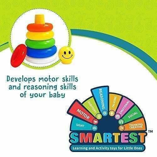 Little's Junior Stack-a -Ring Toy with 5 Rings for Kids - Multicolour
