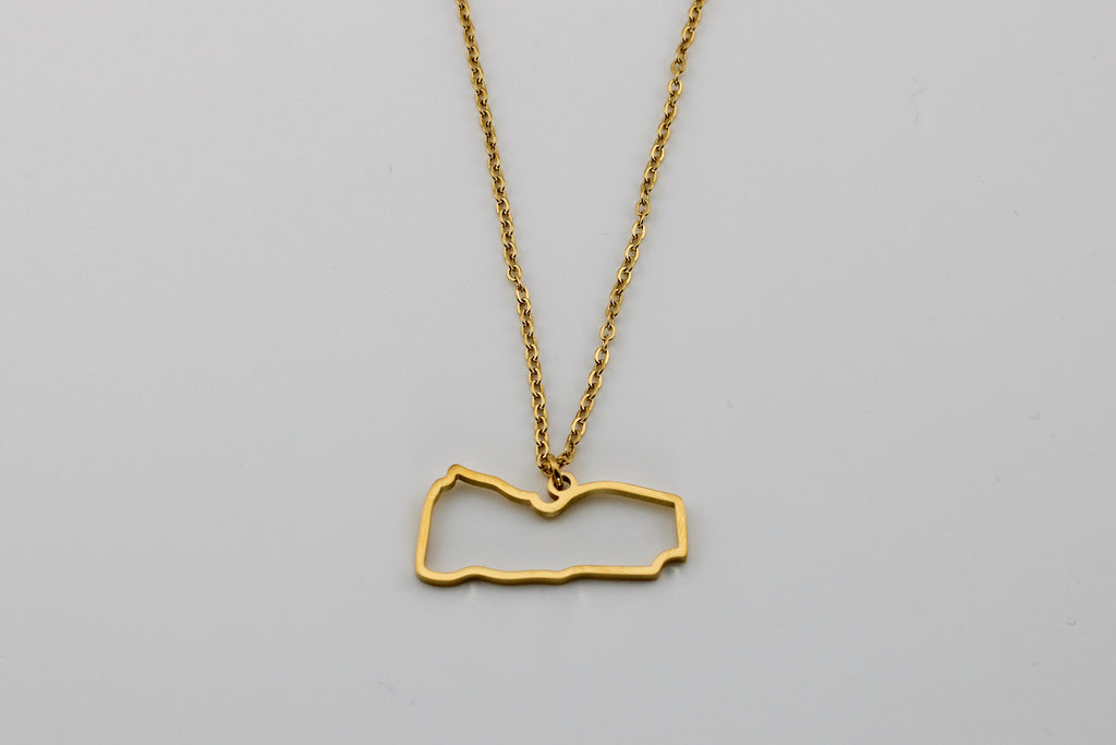 Yemen Map Necklace | Outline