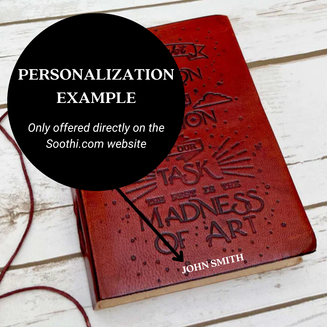 Henry James Quote Leather Journal - "Our Doubt is Our Passion" for Artists & Writers