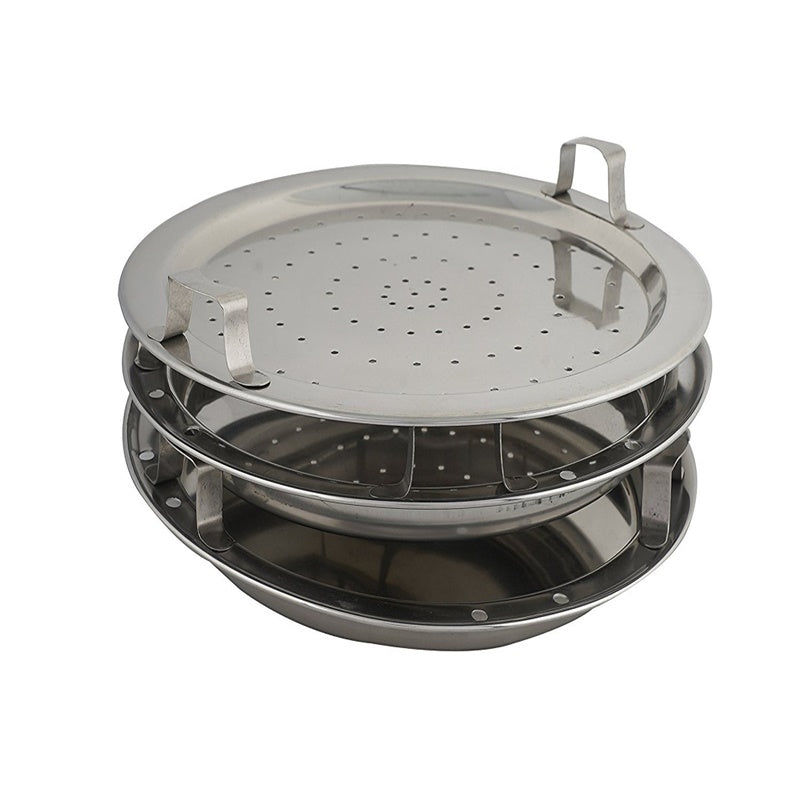 Kitchen Sandwich Bottom Multi kadai Idly Cooker Dhokla and Plate