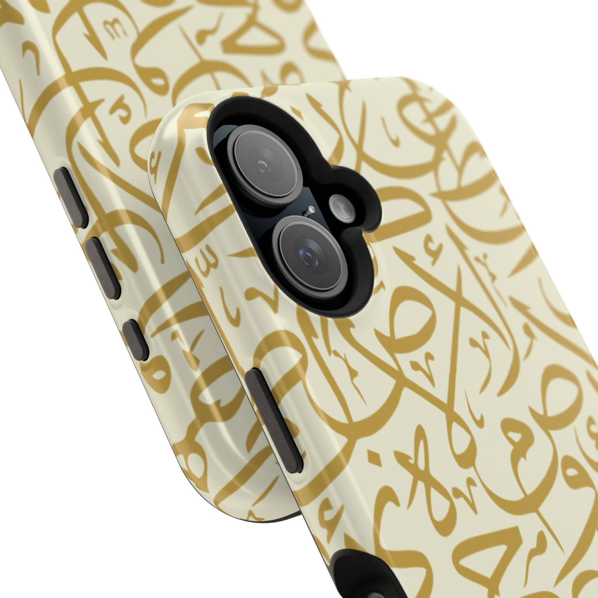 Beige and Gold Arabic Letters  Iphone Magnetic Tough Cases