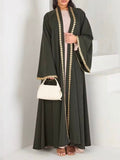 Heart Trim Open Abaya