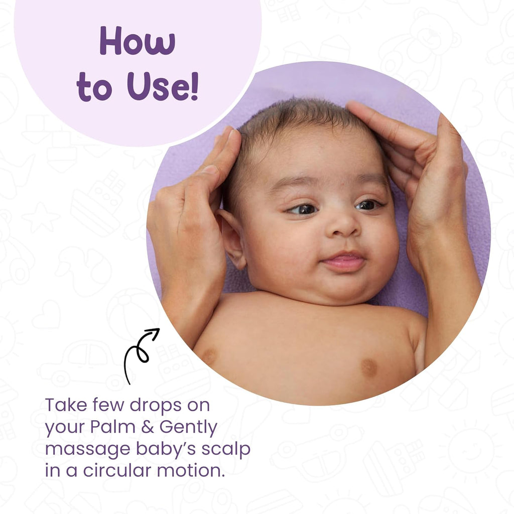 Mother Sparsh Nourishing Baby Hair Oil, Soothe & Nourishes Delicate Baby Scalp, Suitable Hair Oil for Newborns