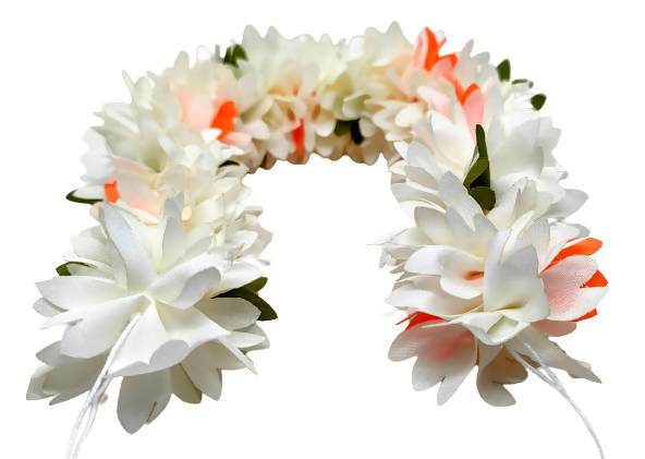 White Fabric Gajra