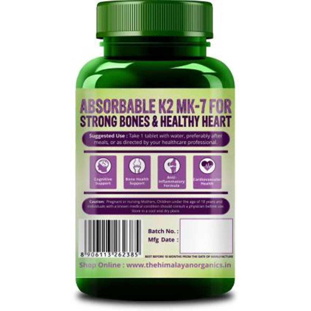 Himalayan Organics Vitamin K2 100 Mcg Tablets