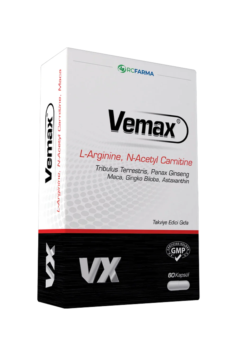 Vemax Dietary Supplement - Herbal Extract Blend, Halal Certified, 60 Capsules