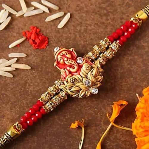 Ganesha Sacred Rakhi & Cadbury Silk Chocolates
