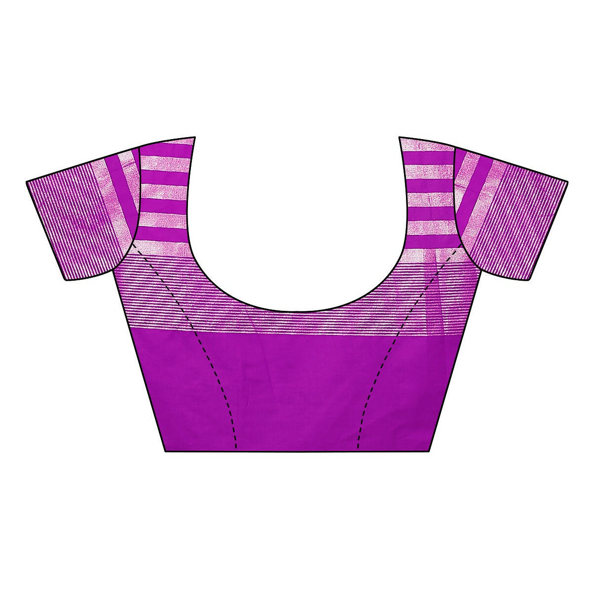 Vamika Purple Cotton Silk Weaving Saree (Twitter Purple)