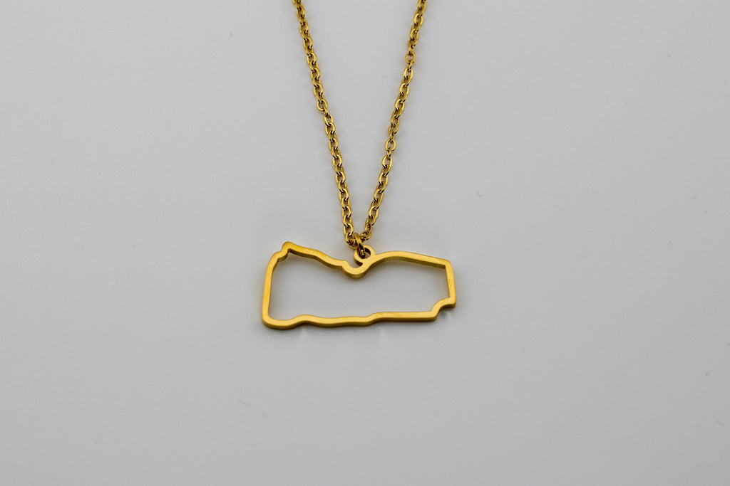 Yemen Map Necklace | Outline