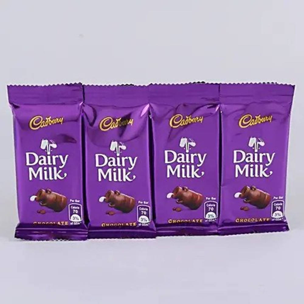 Set Of 4 Rakhis & Dairy Milk