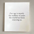 Age Is Merely The Number