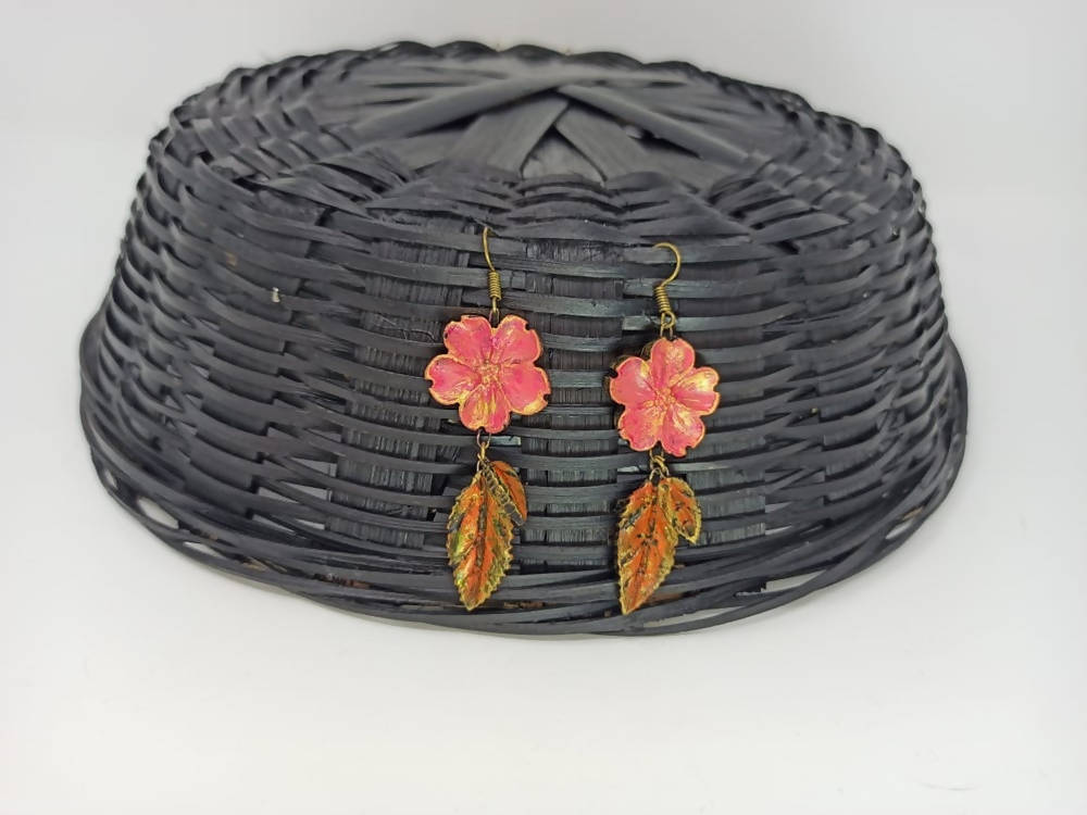 Terracotta Beautiful Autumn Flower Hangings