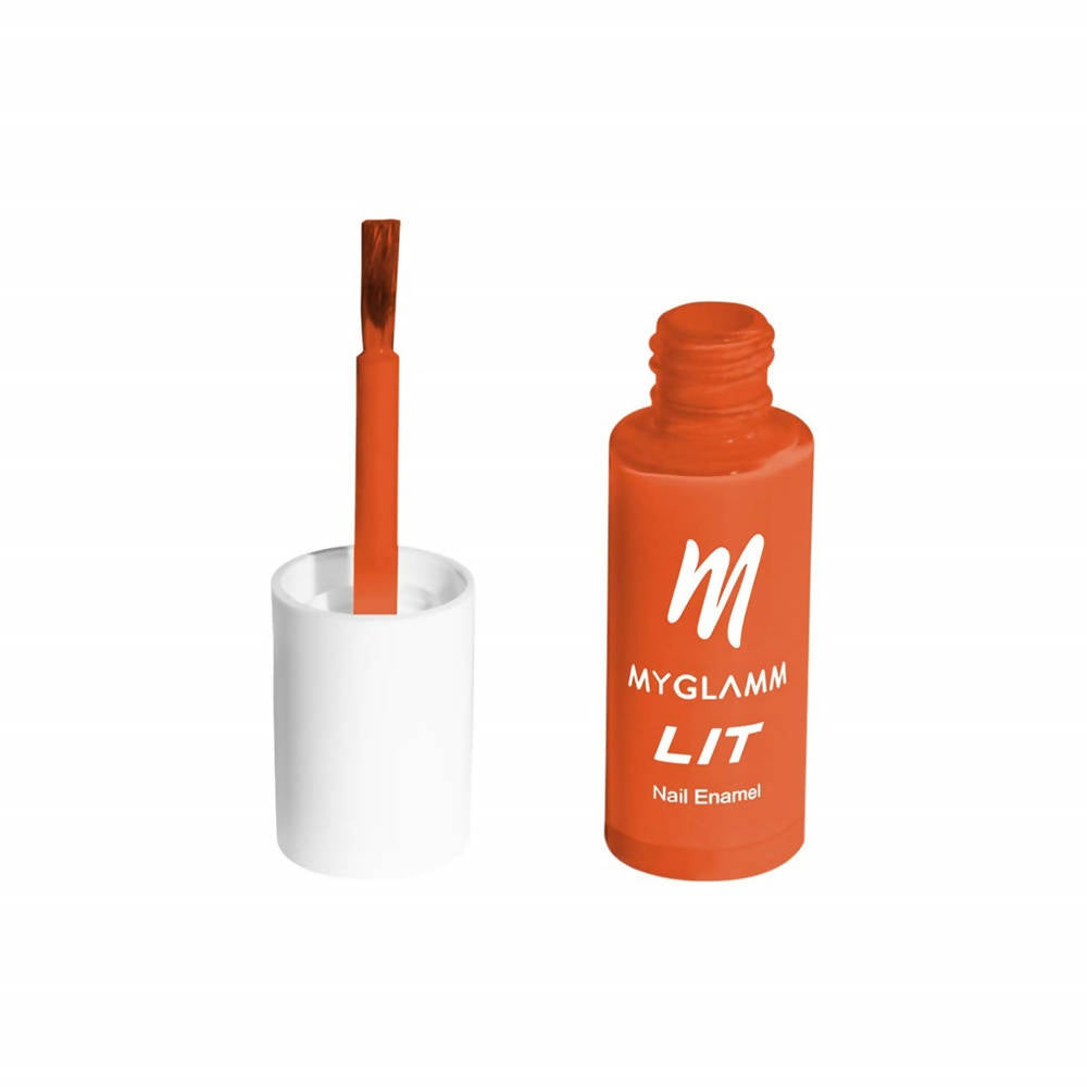 MYGLAMM LIT Nail Enamel - Thirsty - Scarlet Shade (7 Ml)