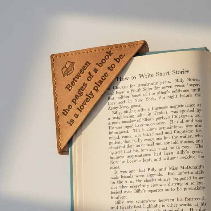 Square Leather Bookmarks