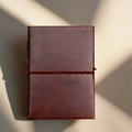 Rustic Dark Brown 5x7 Leather Journal - Unlined & Tree-Free Paper