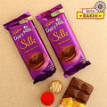 Rudraksha Elite Rakhi & Cadbury Silk Chocolates