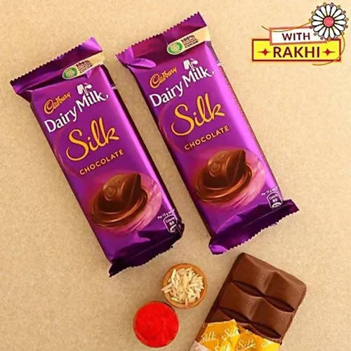 Jai Shree Krishna Rakhi & Cadbury Silk Chocolates