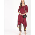 Cheera Front Painal Design With Tashal A-Line Kurta