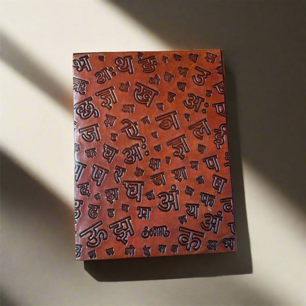 Quiet the Mind Leather Journal - Mindfulness & Spiritual Growth
