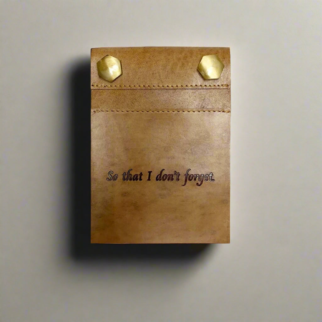 Refillable Leather Notepad | 4.5x6 Screw-Post, Four List Titles