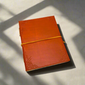 Plain Cover Leather Journal with Lined Pages