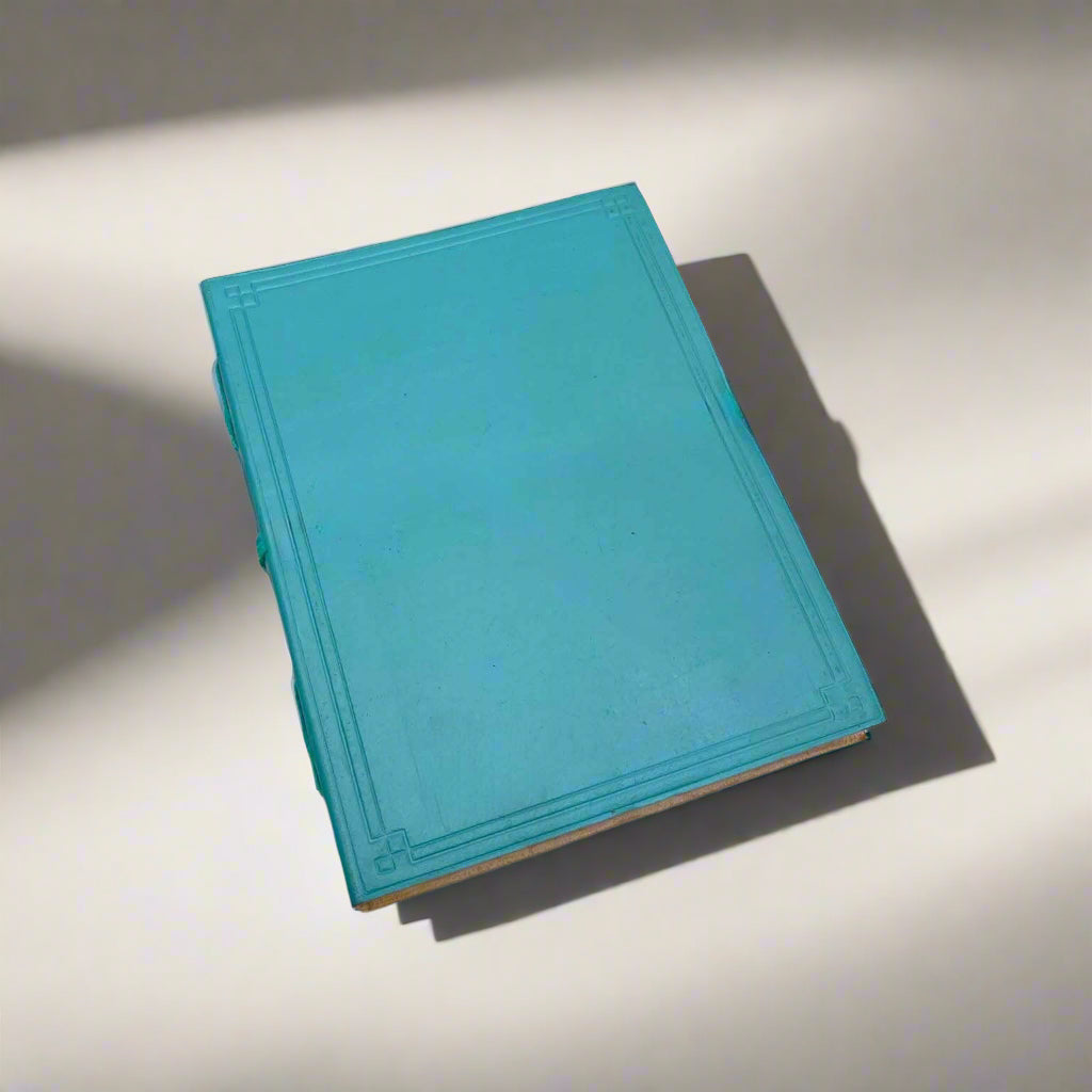 Plain Cover Leather Journal with Lined Pages