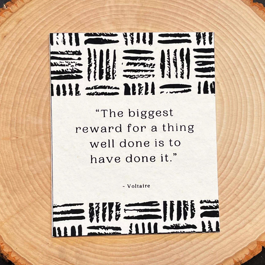Things Well Done, Card