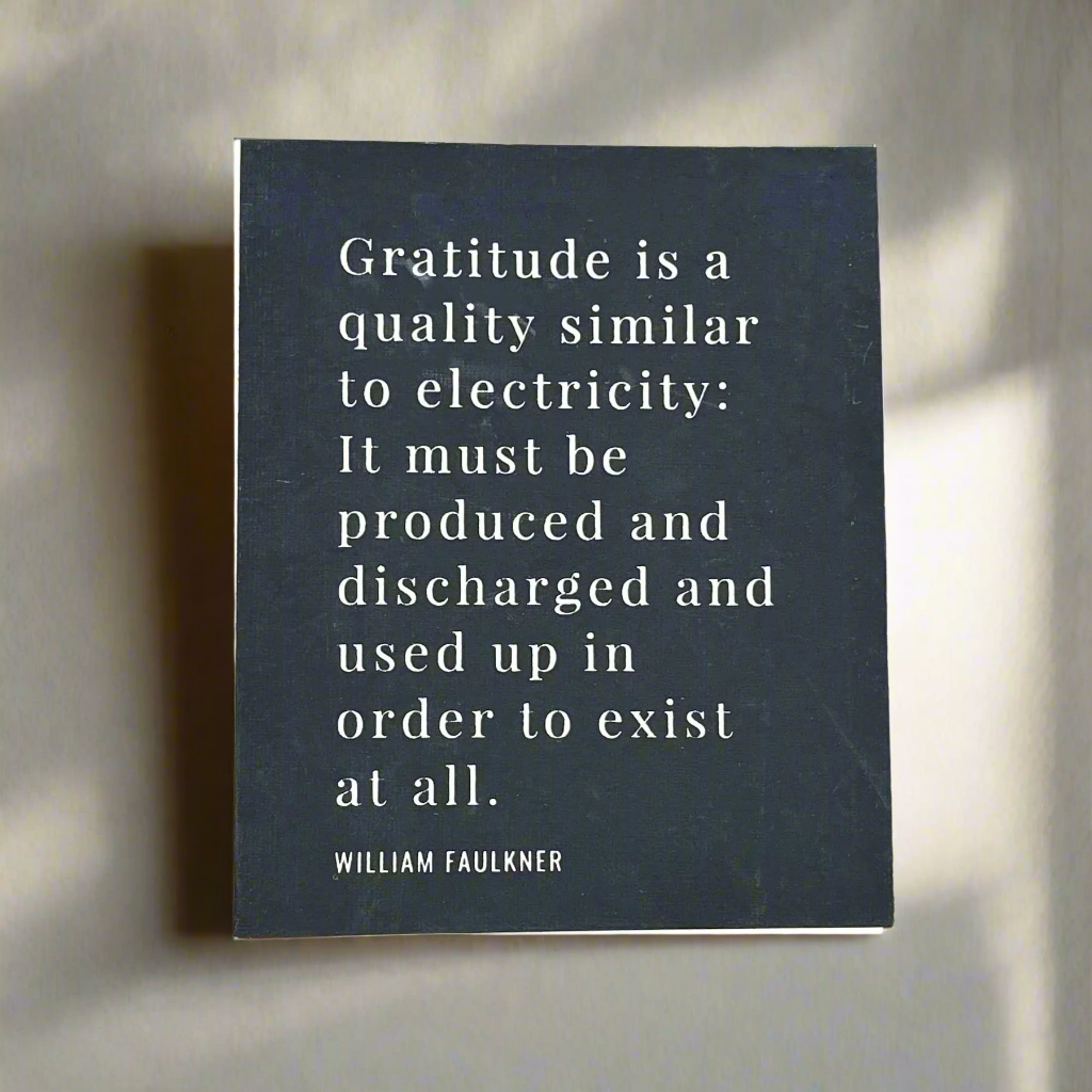 Thank You- William Faulkner, Card