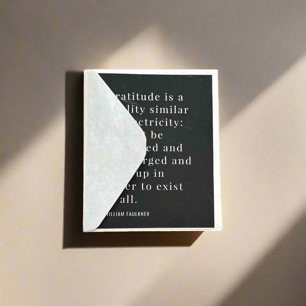 Thank You- William Faulkner, Card