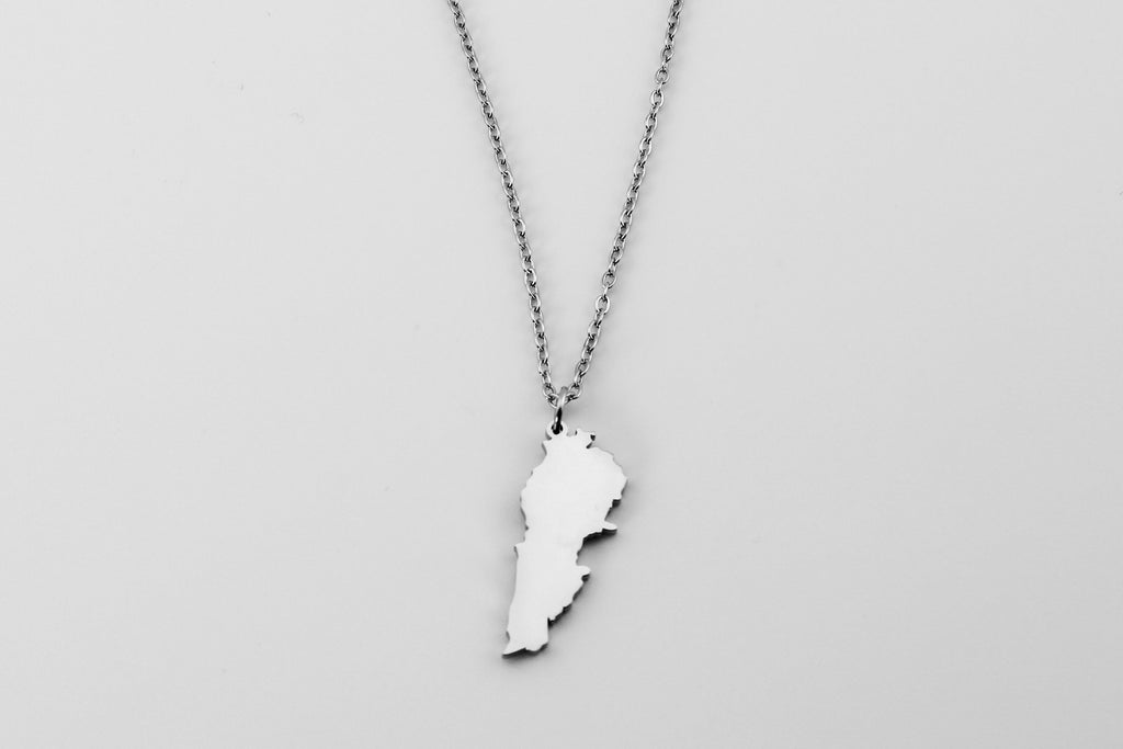 Lebanon Map Pendant Necklace